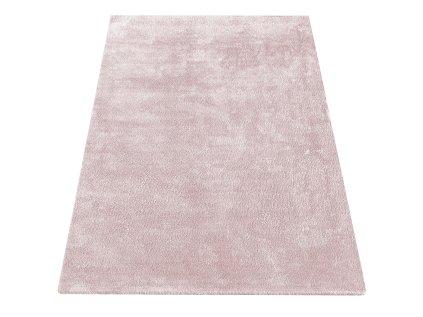 Púdrovo-ružový jednofarebný koberec Enzo