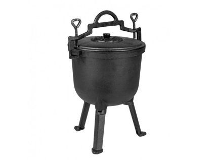 Čierny liatinový kotlík 5L