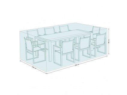 Obal na štvorcový stôl + stoličky 130x130x90cm