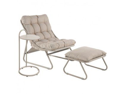 Kreslo s podnožkou a stolíkom CLOUD (B)