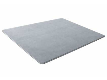 Sivý jednofarebný obdĺžnikový koberec Polar