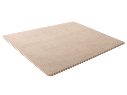 Béžový jednofarebný obdĺžnikový koberec Polar