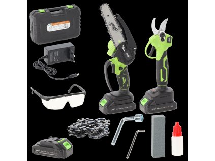 KPL. 15 CM 600 W 21 V BEZDRÔTOVÁ PÍLA NA VETVY + 25 MM 600 W 21 V BEZDRÔTOVÉ NOŽNICE NA STRIEHANIE