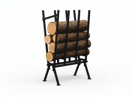 Kovový stojan na drevo