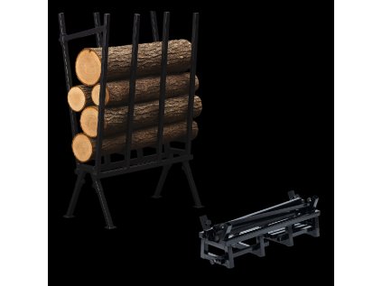 KOVOVY STOJAN NA DREVO 81x37x103 cm