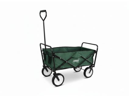 ZELENÝ SKLADACÍ ZÁHRADNÝ VOZÍK 116 x 54 x 90 cm