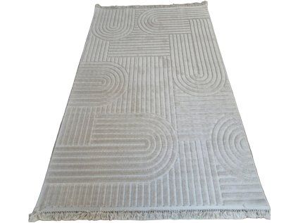 Béžový moderný koberec TWIST BEIGE 31368A