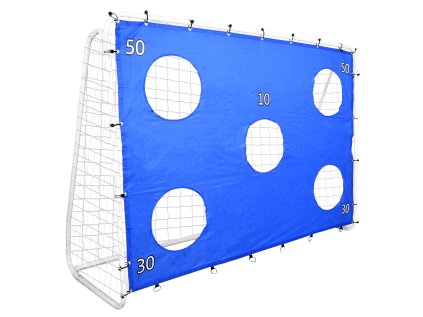 FUTBALOVÁ BRÁNKOVÁ SIEŤ A CIEĽOVÁ PODLOŽKA 240 x 170 x 85 CM *7420