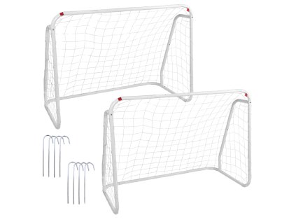 2 FUTBALOVÉ BRÁNKY S SIETOU 124 x 96 x 61 CM *7482