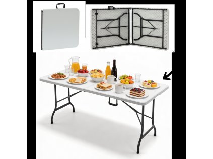 SKLADACÍ TURISTICKÝ/KATERINGOVÝ STÔL 180 x 75 x 72 CM *2521