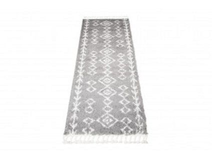 Koberec G940B TMAVO ŠEDÁ/KRÉMOVÁ BOHO