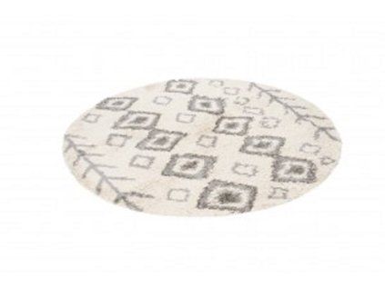 Koberec L228D BÉŽOVÁ/TMAVOSIVÁ BOHO WHEEL