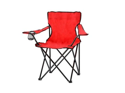 Skladacia kempingová stolička - červená