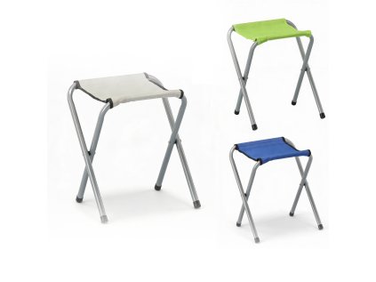 SKLADACIA TURISTICKÁ/RYBÁRSKA STOLIČKA 28x32x35 CM ZELENÁ/MODRÁ/BIELA *3255