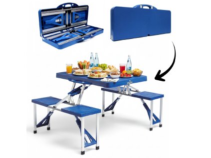KPL. TOURIST – SKLADACÍ STÔL S STOLIČKAMI *2712