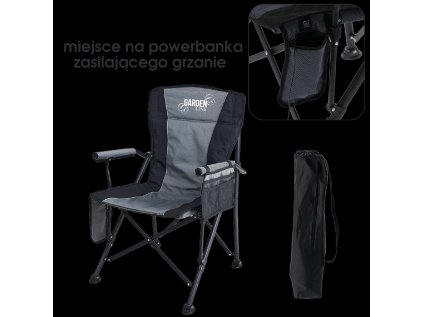 SKLADACIA VYHRIEVANÁ TURISTICKÁ/RYBÁRSKA STOLIČKA 58 x 58 x 90 CM *6365