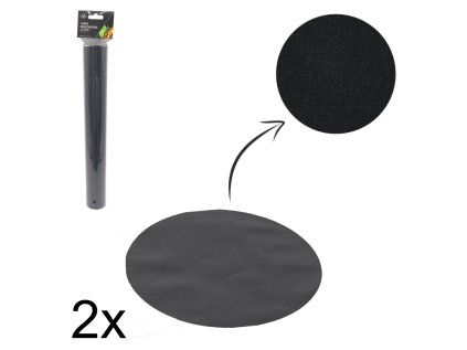 SADA 2 KRUHOVÝCH TEFLÓNOVÝCH PODLOŽIEK NA GRILOVANIE 40 CM *5554