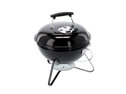 Guličkový gril na drevené uhlie na nožičkách s vekom, 37 x 28/44 cm *0100