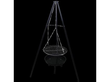 ZÁVESNÝ GRIL NASTAVITEĽNÝ NA TROJNOŽKE 95 x 95 x 147 CM *0162
