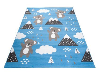 Koberec DY96B MODRÝ VESELÝ VTÁK