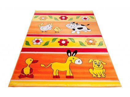 Koberec C798B ORANŽOVÝ KINDER CFV