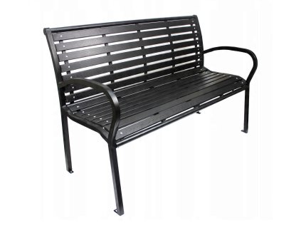 Záhradná lavička Trusty - čierna