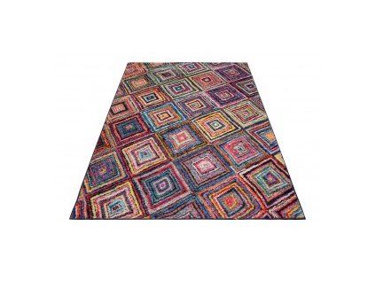 Koberec 0973A HNEDÁ D.TYRKYSOVÁ SALSA