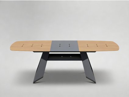 Hliníkový stôl „THOMPSON“ sivý 180/240 x 90 x 78 cm