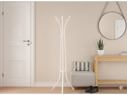 STOJACÍ VESÁK HEMDE 184 CM BIELY *5325