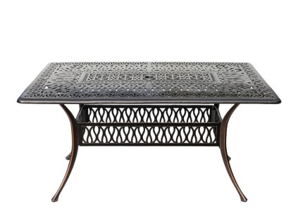 Hliníkový stôl Hastings v antickom prevedení