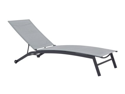 ZÁHRADNÁ LEHÁTKO 195x63x90cm ŠEDÁ *0860