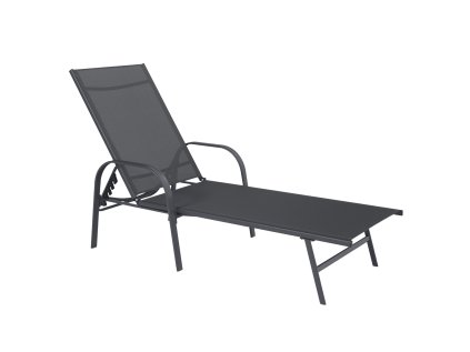 ZÁHRADNÁ LEHÁTKO 195x69x94cm TMAVOSIVÁ *6111