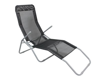 Záhradné lehátko Sun - čierne