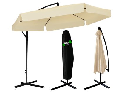 3 M BEŽOVÝ ZÁHRADNÝ SLNEČNÍK „BANANA“ S OBALOM