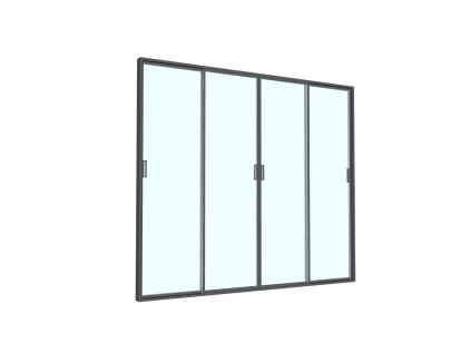 Posuvné sklenené dvere pre hliníkovú pergolu 3 m *0647