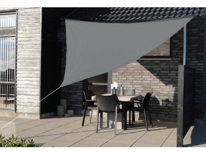 SLNEČNÍK TROJUHOLNÍKOVÝ ŠEDÝ 3,6 X 3,6 X 3,6 M *0464