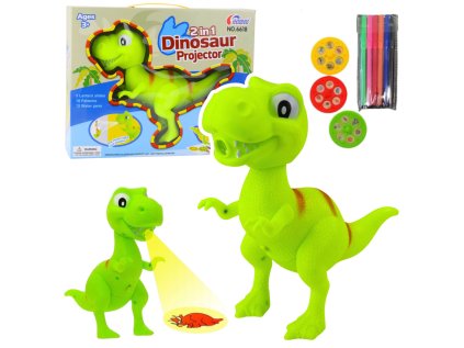 Dinosaurus T-Rex Projektor Kreslenie Maľovanie 18 obrázkov Pero 2 v 1
