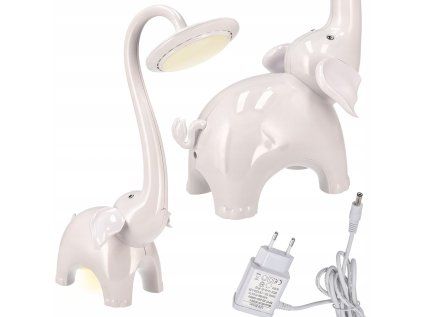 Detská LED stolná lampa so slonom