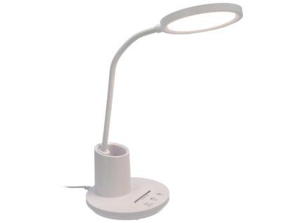 Biela LED lampa s držiakom, 9 W