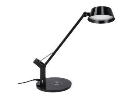 Čierna stolná LED lampa 8 W