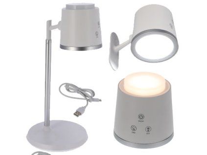 Biela stolná LED lampa 4 v 1, 6 W