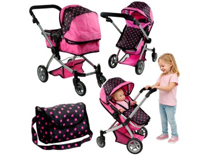 Kočík pre bábiky Alice 2 v 1 Bouncer, kočík 2 v 1