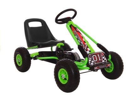 Zelená motokára A-15 Nafukovacie kolesá