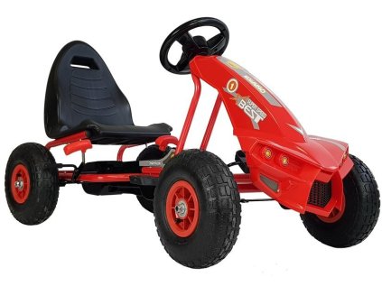 Pedálová motokára A-18 červená