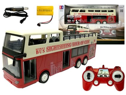 Diaľkovo ovládaný R/C 2.4G podlahový autobus 1:18