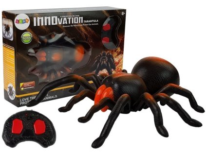 Obrovský batériový R/C pavúk na diaľkové ovládanie čierno-oranžový
