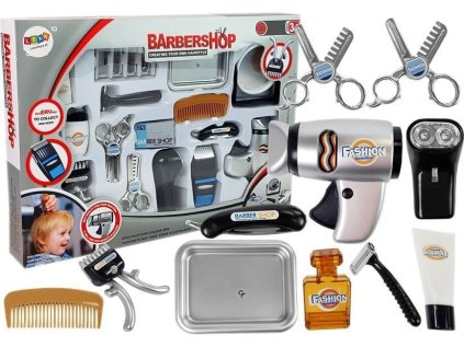 Kadernícka kadernícka sada Detský kaderník Fén na vlasy Kadernícke doplnky Strieborná