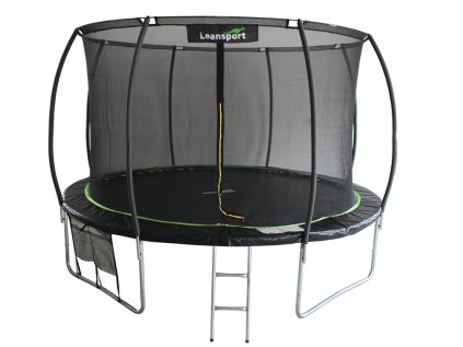 Trampolína 426 cm - čierno-zelená