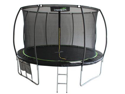 Trampolína LEAN Sport Max 426 cm čierno-zelená