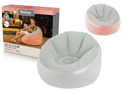 Nafukovacie kreslo s osvetlením 102 x 97 x 71 cm Bestway 75086
